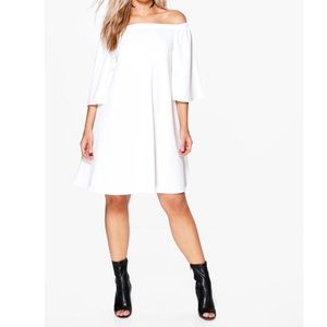 Off shoulder swing dress